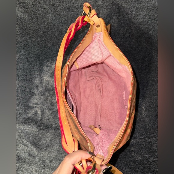 Dooney & Bourke Coated Canvas Shoulder Bag in CY Cherry - Picture 6 of 15